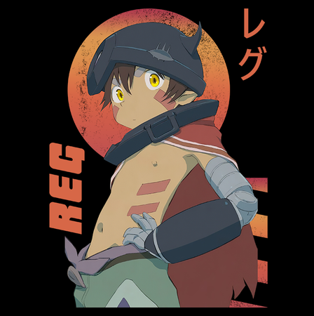 Koszulka Czarna Made in Abyss - WYBIERZ KOLOR KOSZULKI I FASON