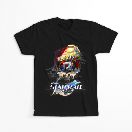 Koszulka Czarna - Honkai Star Rail  - Aventurine  WYBIERZ KOLOR KOSZULKI I FASON