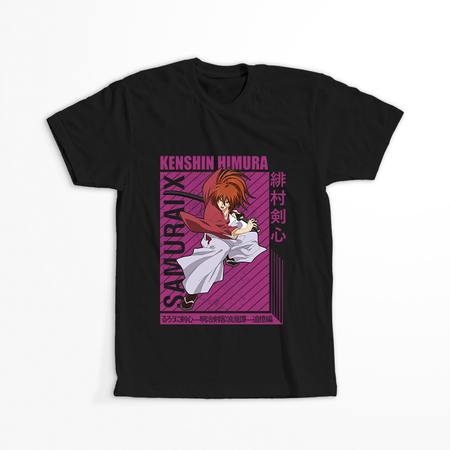 Koszulka Czarna Rurouni Kenshin WYBIERZ KOLOR KOSZULKI I FASON