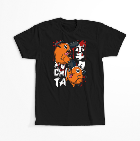 Koszulka Czarna Chainsaw Man WYBIERZ KOLOR KOSZULKI I FASON