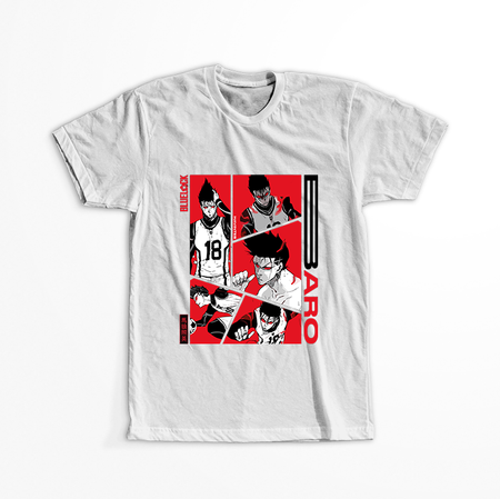 Koszulka Biała - Blue Lock - WYBIERZ KOLOR KOSZULKI I FASON