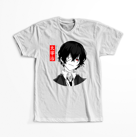 Koszulka Biała - Bungou Stray Dogs - WYBIERZ KOLOR KOSZULKI I FASON