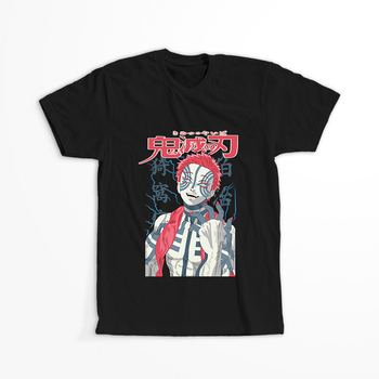 Koszulka Czarna Demon Slayer / Kimetsu no Yaiba / Miecz zabójcy demonów - WYBIERZ KOLOR KOSZULKI I FASON