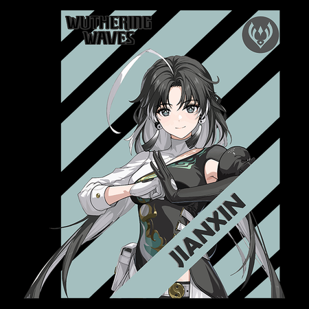 Koszulka Czarna Wuthering Waves - WYBIERZ FASON I KOLOR KOSZULKI 