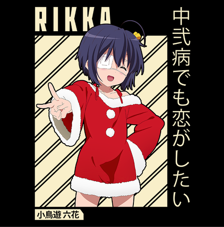 Koszulka Biała Chuunibyou demo Koi ga Shitai! / Love, Chunibyo & Other Delusions! - WYBIERZ KOLOR KOSZULKI I FASON