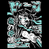 Koszulka Czarna Demon Slayer / Kimetsu no Yaiba / Miecz zabójcy demonów - WYBIERZ KOLOR KOSZULKI I FASON