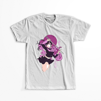 Koszulka Biała Demon Slayer / Kimetsu no Yaiba / Miecz zabójcy demonów - WYBIERZ KOLOR KOSZULKI I FASON