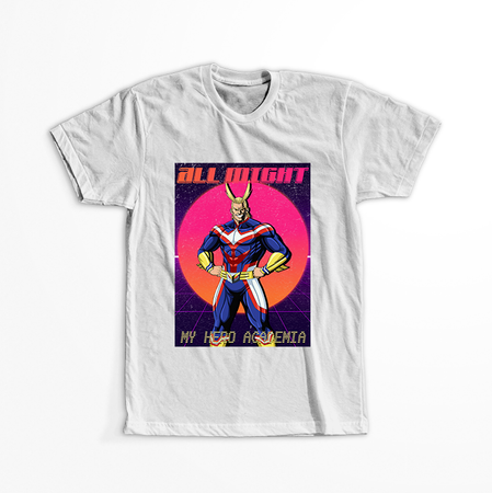 Koszulka Biała My Hero Academia / Akademia bohaterów - WYBIERZ KOLOR KOSZULKI I FASON