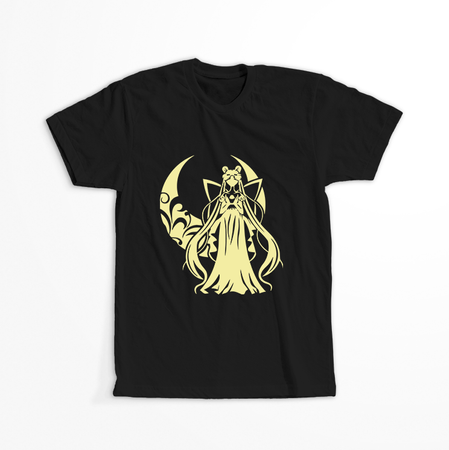 Koszulka Czarna Sailor Moon WYBIERZ KOLOR KOSZULKI I FASON