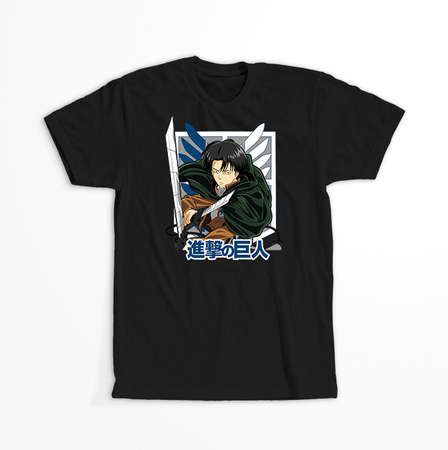 Koszulka Czarna Attack on titan WYBIERZ KOLOR KOSZULKI I FASON