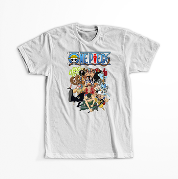 Koszulka Biała One Piece - WYBIERZ KOLOR KOSZULKI I FASON