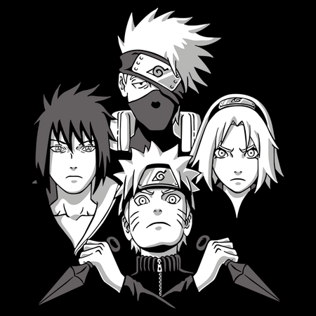 Koszulka Biała Naruto / Boruto - WYBIERZ KOLOR KOSZULKI I FASON