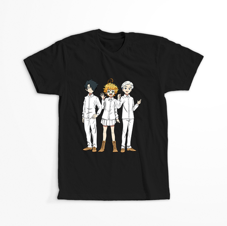 Koszulka Czarna - The Promised Neverland - WYBIERZ KOLOR KOSZULKI I FASON