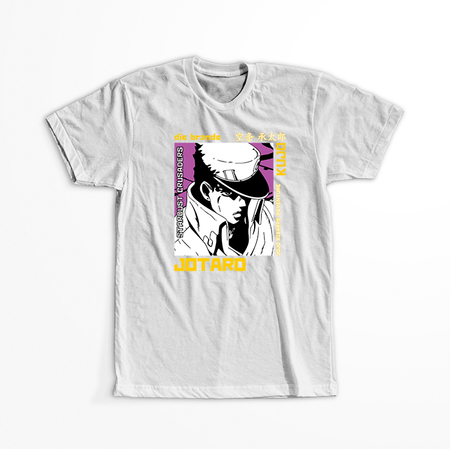 Koszulka Biała JOJO's Bizarre Adventure - WYBIERZ KOLOR KOSZULKI I FASON