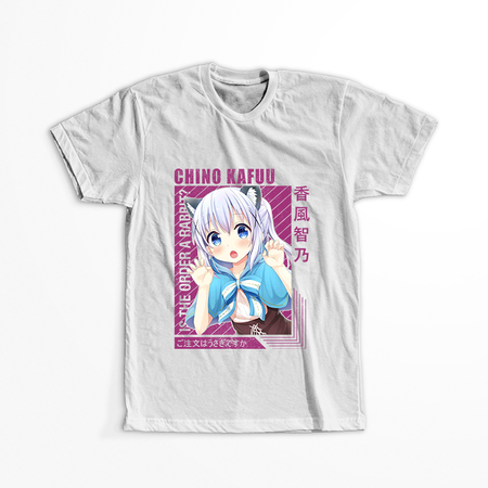 Koszulka Biała - Is the Order a Rabbit? - WYBIERZ KOLOR KOSZULKI I FASON