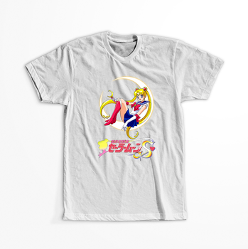 Koszulka Biała - Czarodziejka z księżyca / Sailor Moon - WYBIERZ KOLOR KOSZULKI I FASON