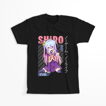 Koszulka Czarna No Game No Life - WYBIERZ KOLOR KOSZULKI I FASON