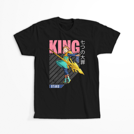 Koszulka Czarna Seven Deadly Sins - WYBIERZ KOLOR KOSZULKI I FASON