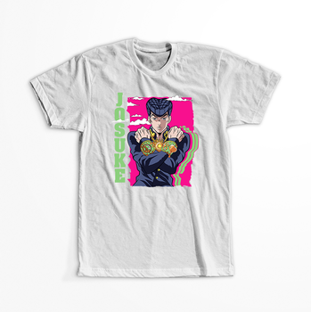 Koszulka Biała JOJO's Bizarre Adventure - WYBIERZ KOLOR KOSZULKI I FASON