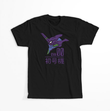 Koszulka Czarna Neon Genesis Evangelion - WYBIERZ KOLOR KOSZULKI I FASON