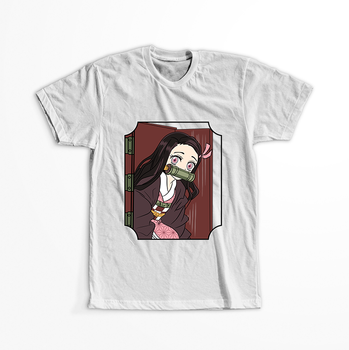 Koszulka Biała Demon Slayer / Kimetsu no Yaiba / Miecz zabójcy demonów - WYBIERZ KOLOR KOSZULKI I FASON