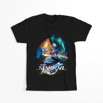 Koszulka Czarna - Honkai Star Rail - Lynx WYBIERZ KOLOR KOSZULKI I FASON