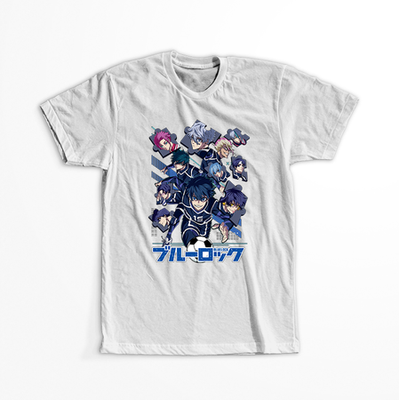 Koszulka Biała - Blue Lock - WYBIERZ KOLOR KOSZULKI I FASON