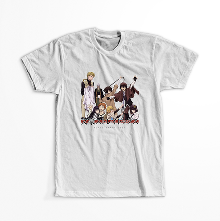 Koszulka Biała - Bungou Stray Dogs - WYBIERZ KOLOR KOSZULKI I FASON