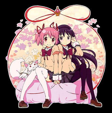 Koszulka Czarna - Puella Magi Madoka Magica  - WYBIERZ KOLOR KOSZULKI I FASON