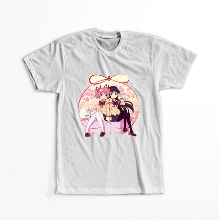 Koszulka Biała - Puella Magi Madoka Magica  - WYBIERZ KOLOR KOSZULKI I FASON