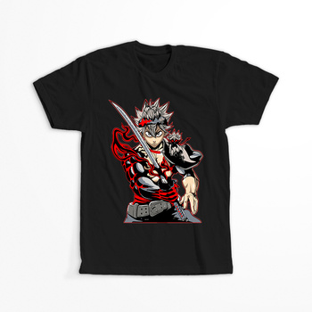 Koszulka Czarna -  Black Clover - WYBIERZ KOLOR KOSZULKI I FASON