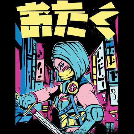 Koszulka Samuraj KOLOR KOSZULKI I FASON