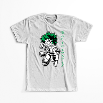 Koszulka Biała My Hero Academia / Akademia bohaterów - WYBIERZ KOLOR KOSZULKI I FASON