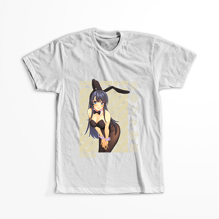 Koszulka Biała Seishun Buta Yarou wa Bunny Girl Senpai no Yume wo Minai WYBIERZ KOLOR KOSZULKI I FASON