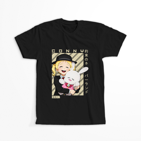 Koszulka Czarna - The Promised Neverland - WYBIERZ KOLOR KOSZULKI I FASON