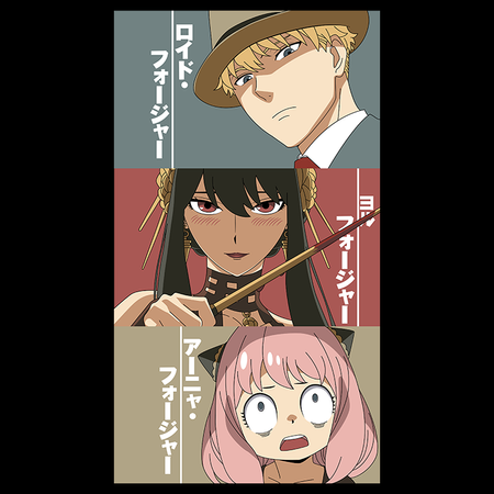 Koszulka Czarna Spy X Family - WYBIERZ KOLOR KOSZULKI I FASON