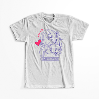 Koszulka Biała Sousou no Frieren WYBIERZ KOLOR KOSZULKI I FASON