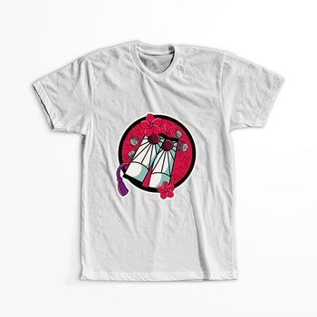 Koszulka Biała Demon Slayer / Kimetsu no Yaiba / Miecz zabójcy demonów - WYBIERZ KOLOR KOSZULKI I FASON