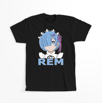 Koszulka Czarna Re:Zero - WYBIERZ KOLOR KOSZULKI I FASON