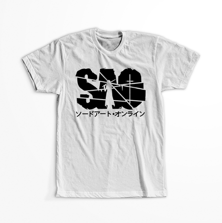 Koszulka Biała Sword Art Online - WYBIERZ KOLOR KOSZULKI I FASON