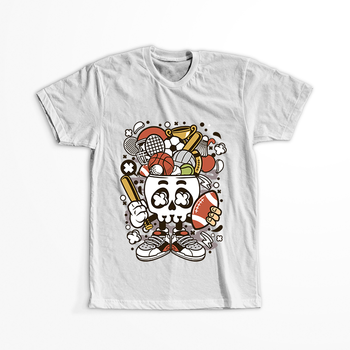 Koszulka Czaszka WYBIERZ KOLOR KOSZULKI I FASON