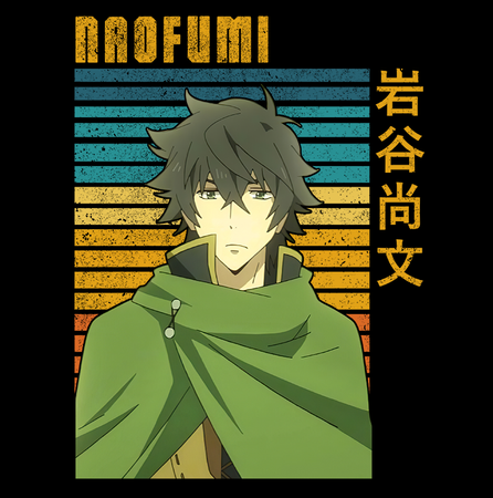 Koszulka Czarna - The Rising of the Shield Hero - WYBIERZ KOLOR KOSZULKI I FASON