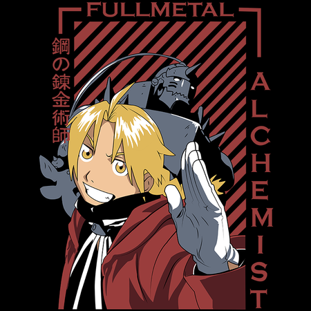 Koszulka Biała Fullmetal Alchemist - WYBIERZ KOLOR KOSZULKI I FASON