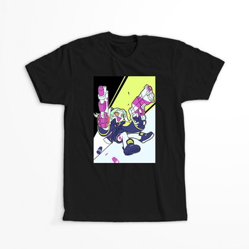 Koszulka Czarna Cyberpunk Edgerunners - WYBIERZ KOLOR KOSZULKI I FASON