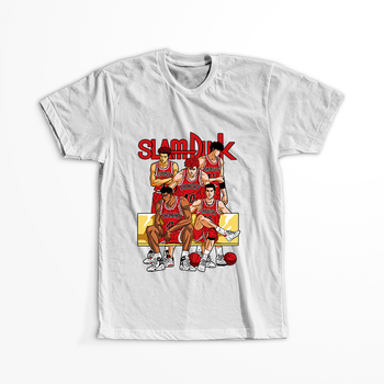 Koszulka Biała Slam Dunk WYBIERZ KOLOR KOSZULKI I FASON