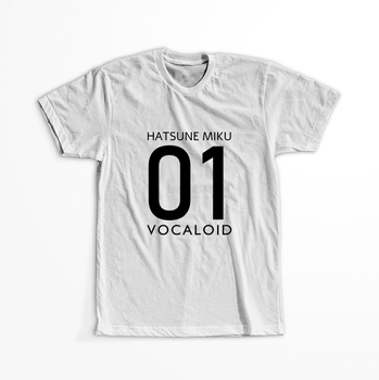 Koszulka Biała Vocaloid Hatsune Miku - WYBIERZ KOLOR KOSZULKI I FASON