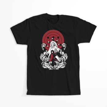 Koszulka Czarna Naruto / Boruto - WYBIERZ KOLOR KOSZULKI I FASON