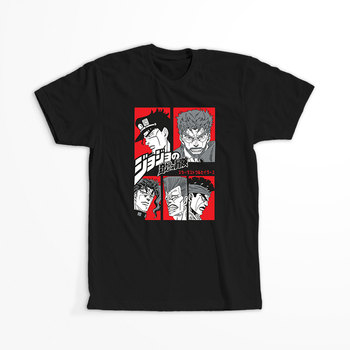 Koszulka Czarna JOJO's Bizarre Adventure - WYBIERZ KOLOR KOSZULKI I FASON