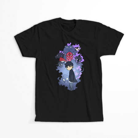 Koszulka Czarna - Solo Leveling  - WYBIERZ KOLOR KOSZULKI I FASON