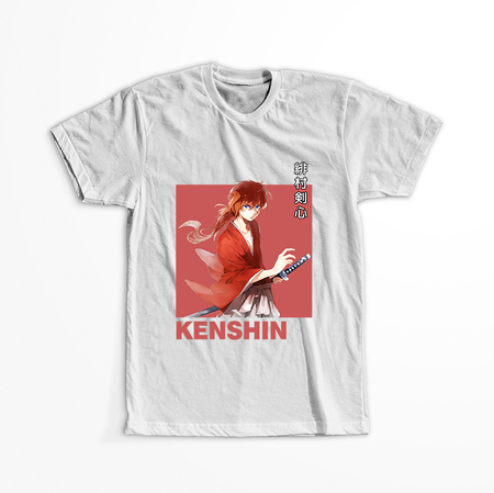 Koszulka Biała Rurouni Kenshin WYBIERZ KOLOR KOSZULKI I FASON
